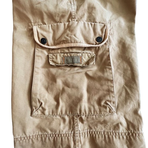 Vintage Timberland Cargo Shorts Size 34 Military Workwear Utility Golden Tan - Picture 7 of 12